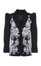 Andrew Gn Embroidered Pinstripe Jacket