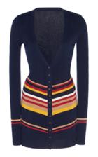 Moda Operandi Victoria Beckham V-neck Jacquard-knit Cardigan Size: Xs