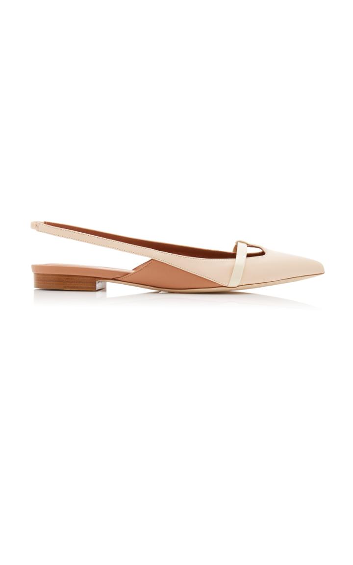 Malone Souliers Gabriella Leather Slingback Flats