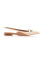 Malone Souliers Gabriella Leather Slingback Flats
