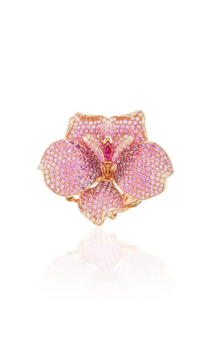 Wendy Yue Sapphire Flower Ring