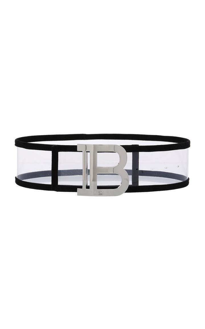 Moda Operandi Balmain Wide Transparent B-belt Size: M