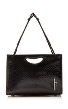 Hayward 1712 Mini Glazed Python Basket Bag