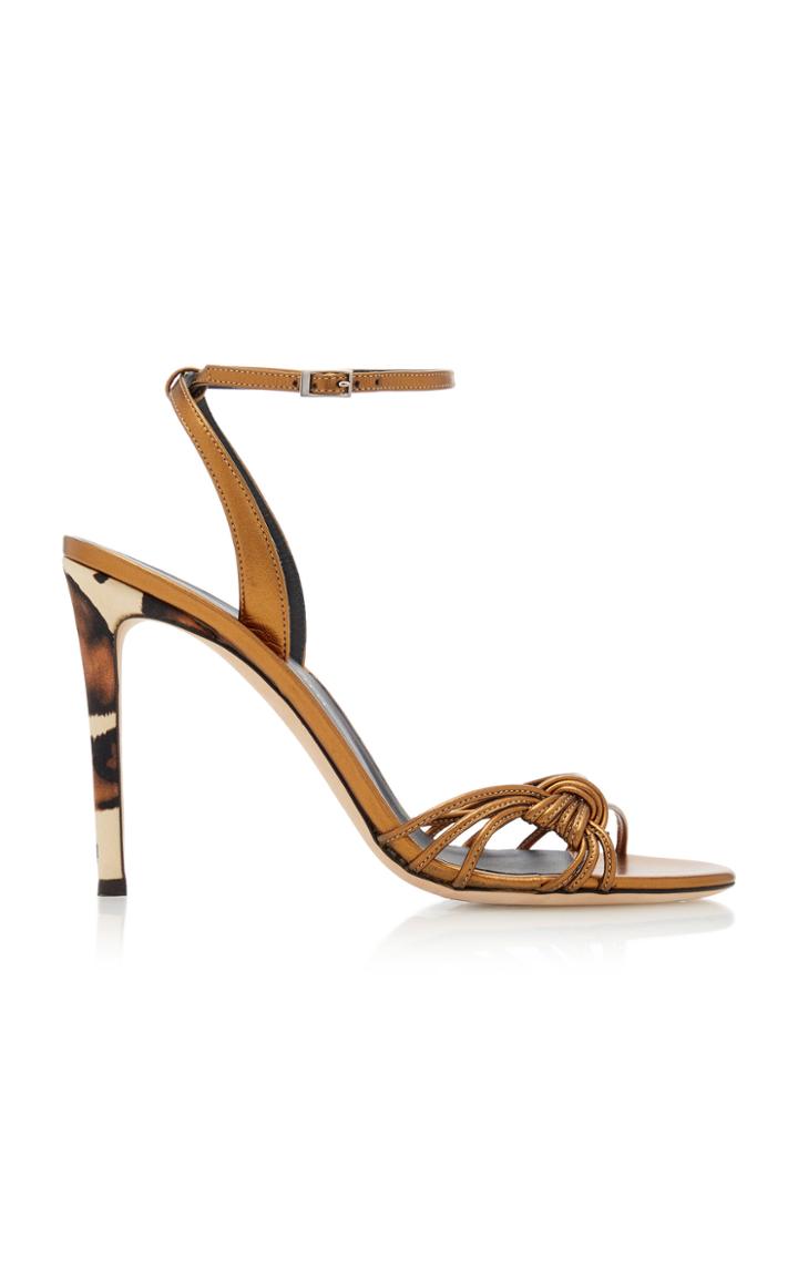 Giuseppe Zanotti Basic 105 Ankle-wrap Leather Sandals