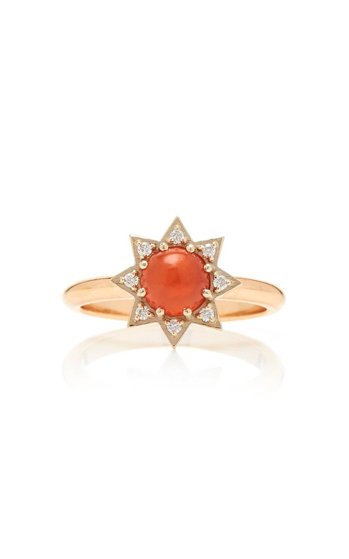 M.spalten 14k Rose And White Gold And Multi-stone Ring