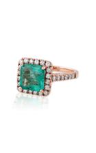 Moda Operandi Jacquie Aiche One Of A Kind Pave Square Emerald Ring