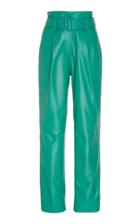 Moda Operandi Sally Lapointe Colorblocked High-waist Leather Trousers Size: 0