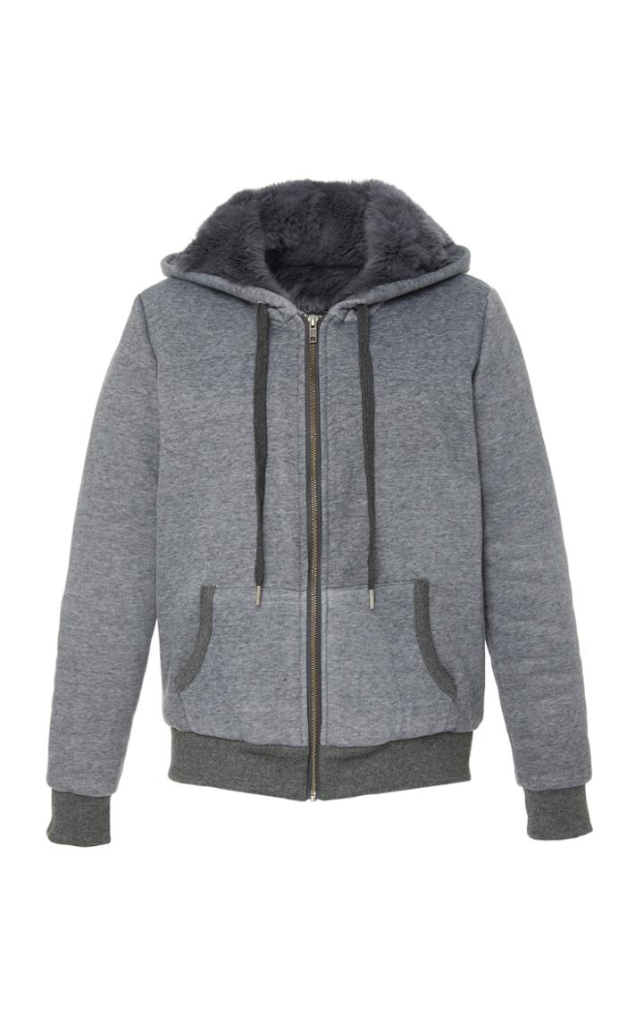 Pologeorgis The Zoe Rabbit Lined Hoodie