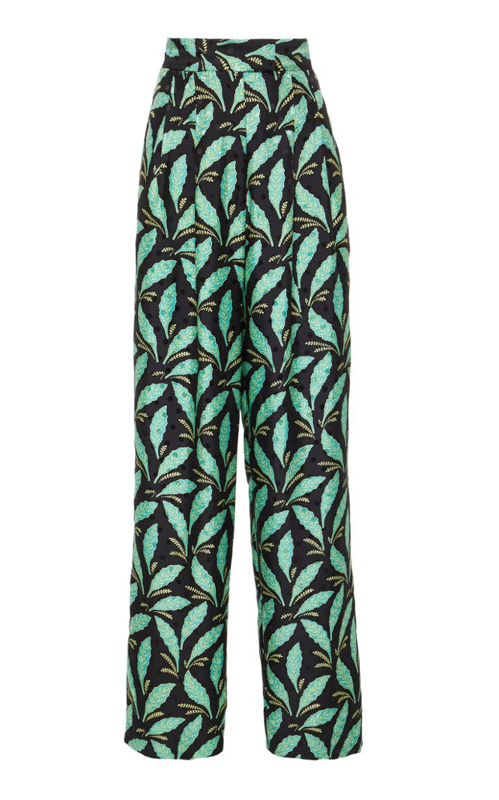 Diane Von Furstenberg High Waisted Wide Leg Pant