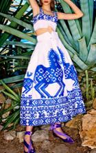 Yuliya Magdych Herd Top And Skirt Set