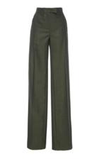 Luisa Beccaria Straight Leg Wool Pant