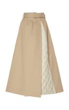 Gabriela Hearst Leonid Quilted Cotton Midi Skirt