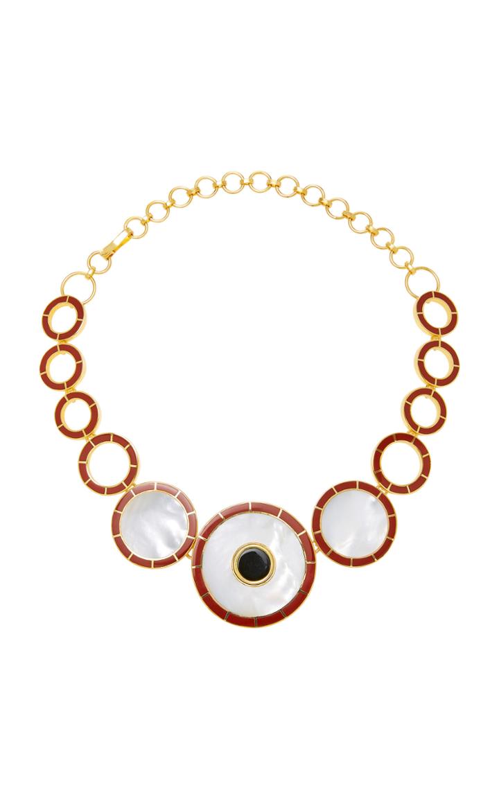 Monica Sordo Brujo Orbit Mother Of Pearl Necklace