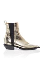 Victoria Beckham Metallic Cowboy Boots