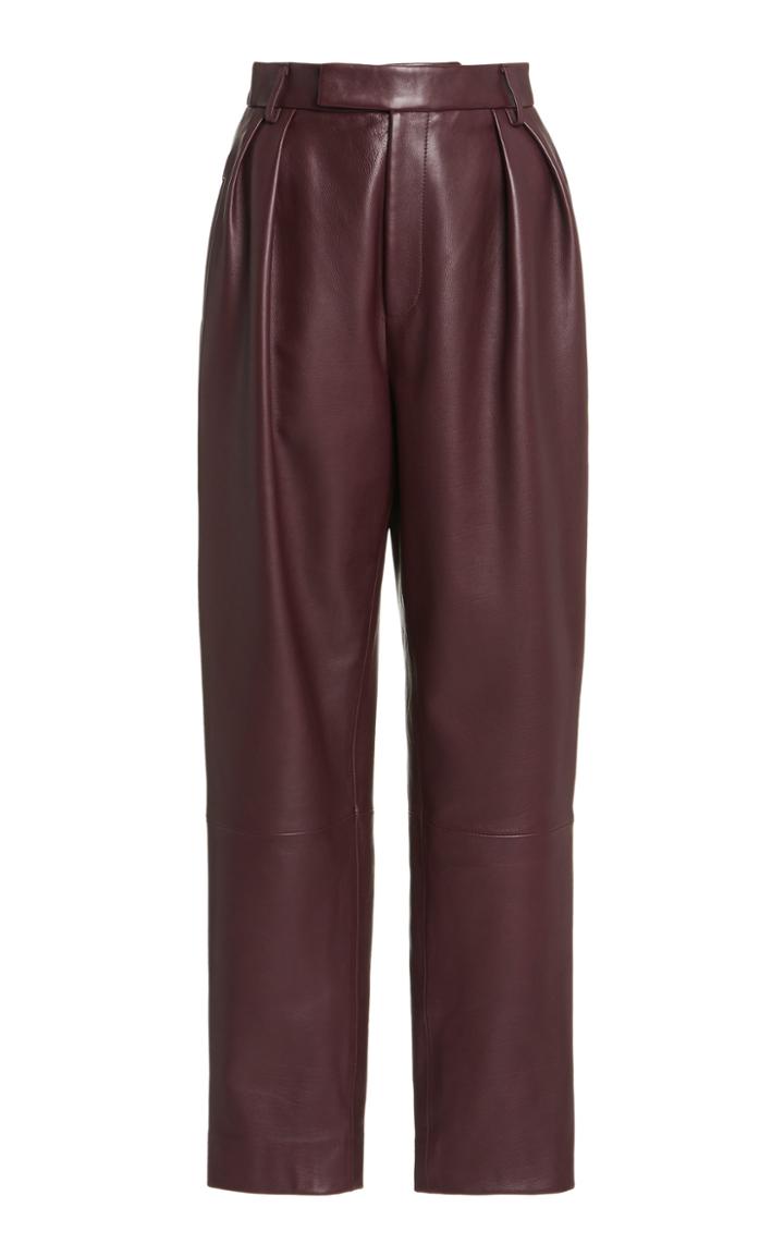 Moda Operandi Khaite Magdeline High-rise Leather Pants