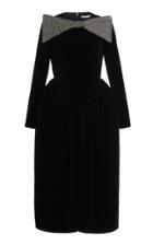 Moda Operandi Christopher Kane Velvet Crystal Mesh Bow Dress