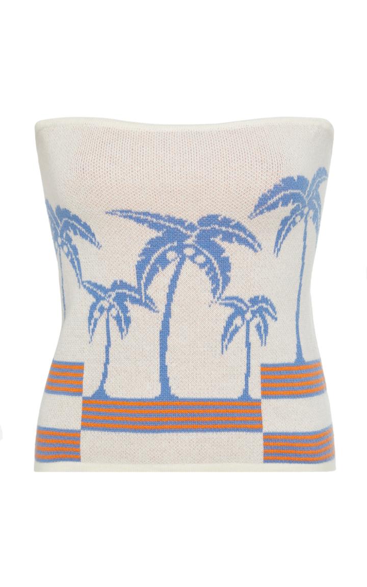 Azulu Hvar Cotton Strapless Top
