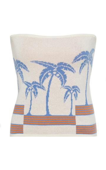 Azulu Hvar Cotton Strapless Top
