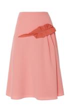 Delpozo Grosgrain Crepe Midi Skirt