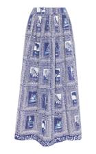 Le Sirenuse Positano Jane Poplin Maxi Skirt