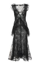 Rodarte Glittered Chantilly Lace Dress
