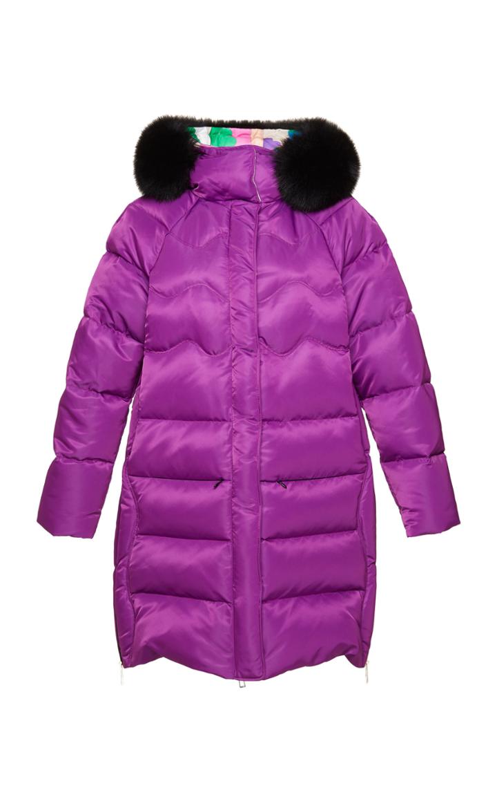 Emilio Pucci Fur Trimmed Down Coat