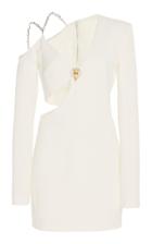 Moda Operandi David Koma Asymmetric Cold-shoulder Crepe Dress Size: 6