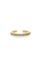 Maria Black Colore Yellow-gold Plated Ear Cuff