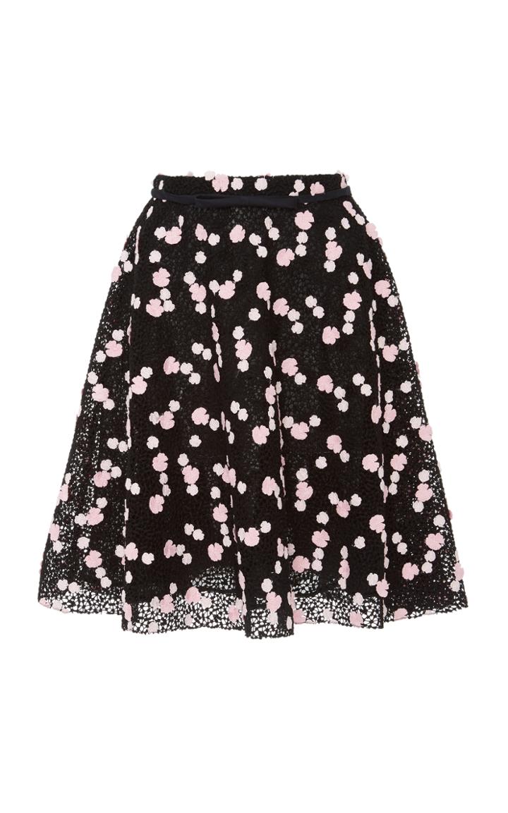 Giambattista Valli Floral Embroidered Short Skirt