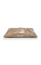 Balenciaga Cloud Croc-effect Leather Clutch