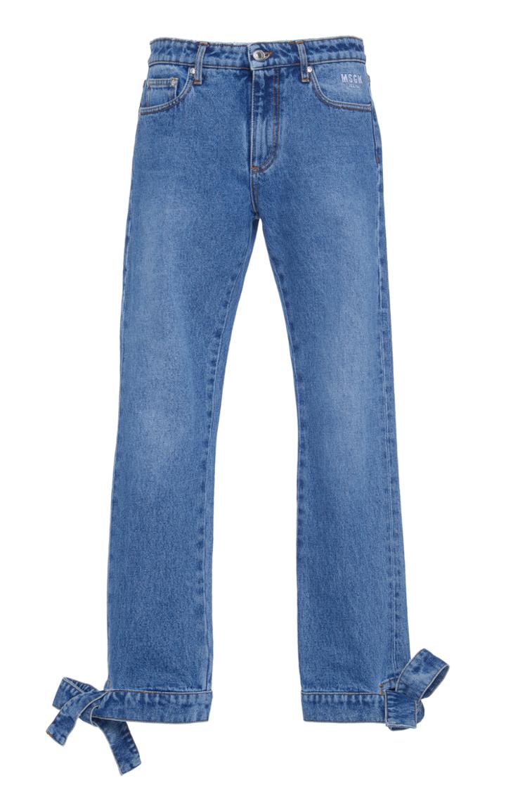 Msgm Tie Cuff Denim