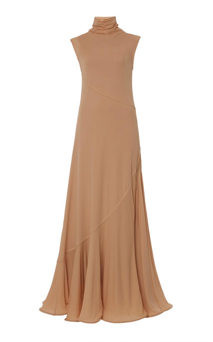 Moda Operandi Jil Sander Sleeveless Jersey Turtleneck Dress