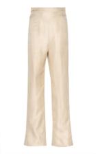 Moda Operandi Huishan Zhang Metallic Satin Straight-leg Trouser Size: 6