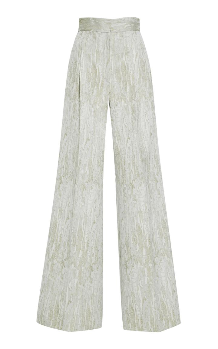 J. Mendel Printed Jacquard Wide Leg Pant