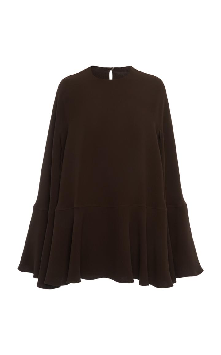 Moda Operandi Valentino Caped Silk Mini Dress