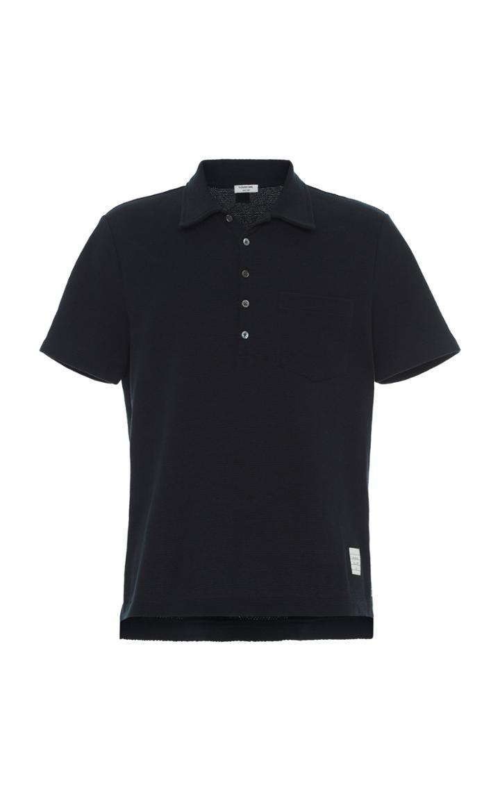 Thom Browne Cotton-pique Pocket Polo