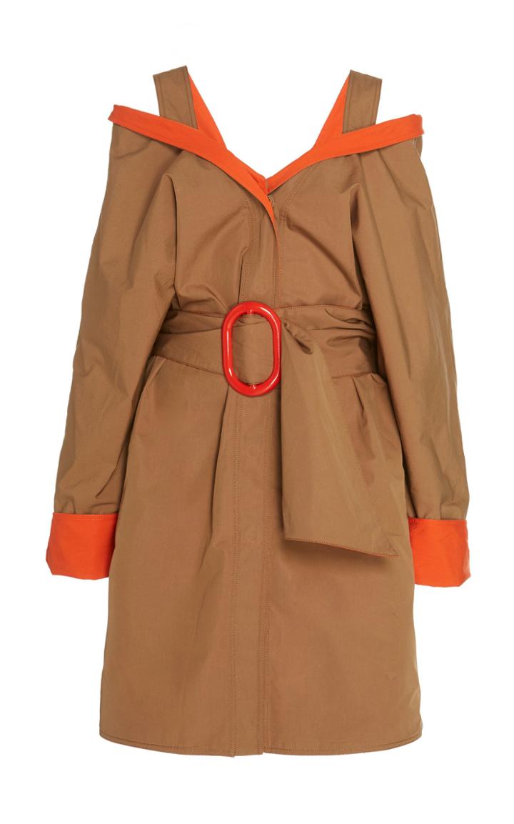 Silvia Tcherassi Nippon Cutout Cotton Blend Trench