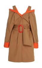 Silvia Tcherassi Nippon Cutout Cotton Blend Trench