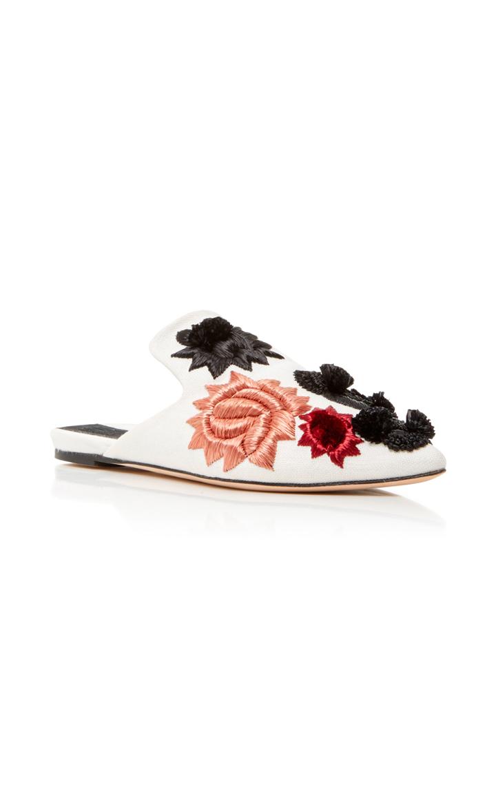 Sanayi 313 Saponaria Embroidered Canvas Slippers