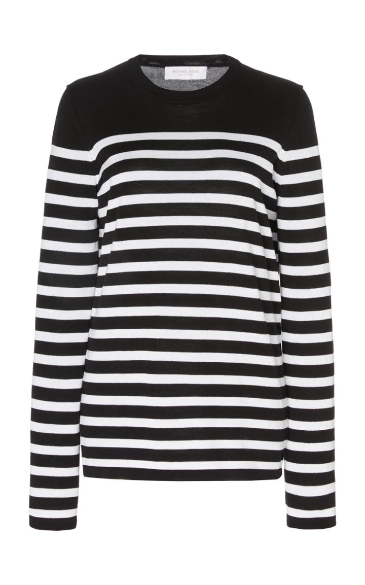 Moda Operandi Michael Kors Collection Striped Cashmere-jersey Sweater Size: M