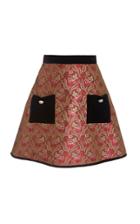 Moda Operandi Markarian Velvet-trimmed Mini Skirt