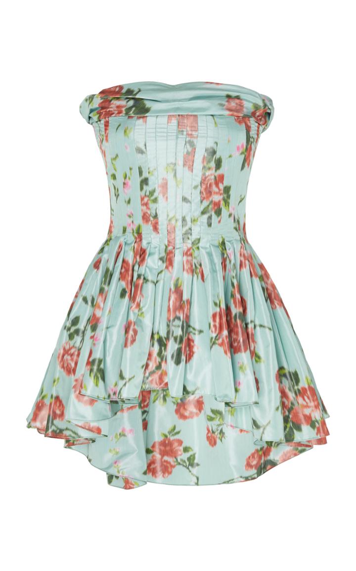 Brock Collection Sleeveless Floral-printed Peplum Top