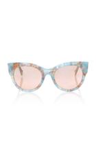 Super By Retrosuperfuture Noa Onice Azzurro Cat-eye Acetate Sunglasses