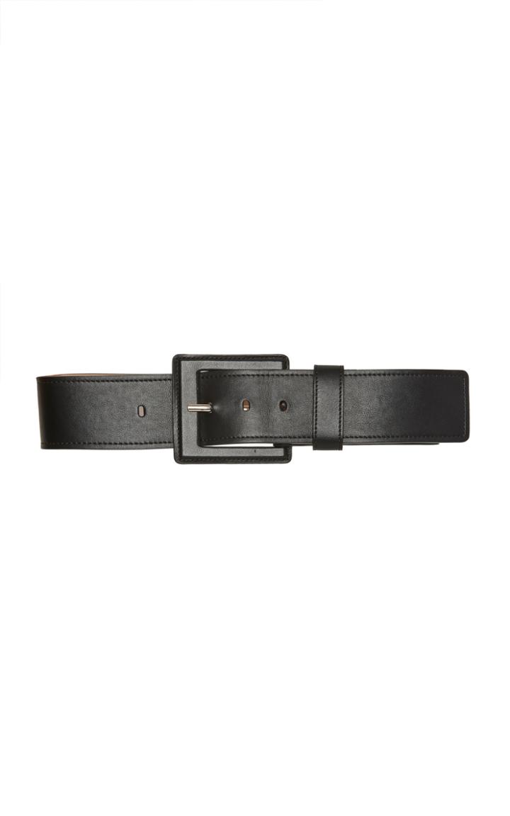 Michael Kors Collection Small Leather Wrapped Belt