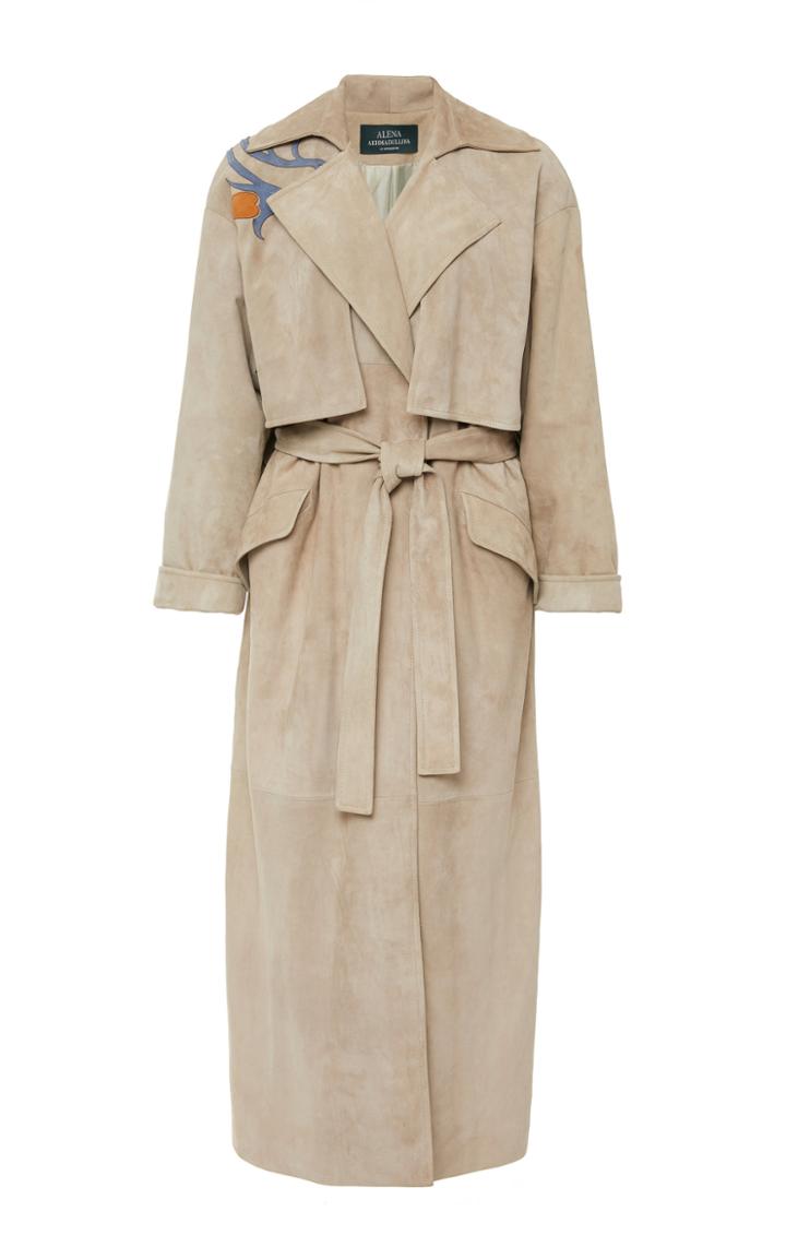 Alena Akhmadullina Belted Suede Coat