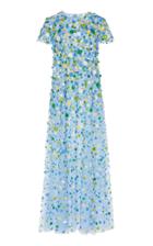 Moda Operandi Carolina Herrera Floral Embroidered Gown Size: 0