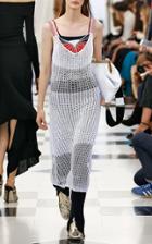 Victoria Beckham Crochet Cotton-blend Cami Dress