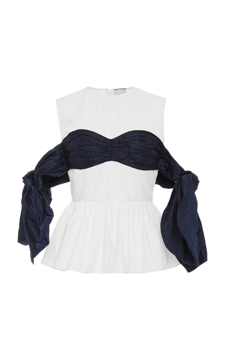 Edit Bow Off Shoulder Peplum Top