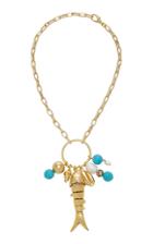 Abi Project Gold-plated, Howlite And Pearl Necklace