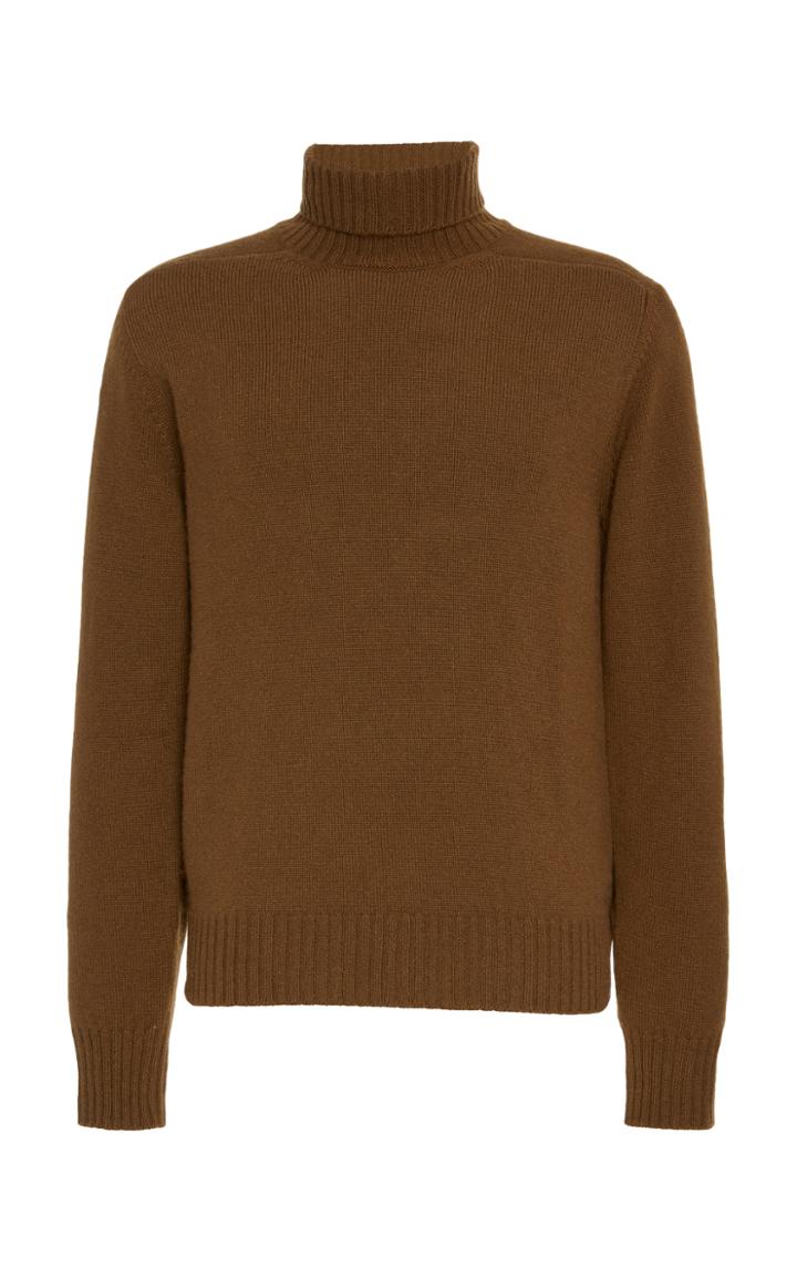 Eidos Wool Ribbed Turtleneck Sweater